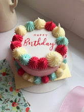 Load image into Gallery viewer, 10cm Bento Cake &quot;Happy Birthday&quot; - COLLECT FROM THE CAKE SHED BOARS HILL OXFORD £20.00
