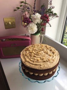 8" Coffee & Walnut Cake - PRE-ORDER FROM THE CAKE SHED BOARS HILL OXFORD £30.00